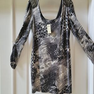 Womens animal & Sequin Print Dress